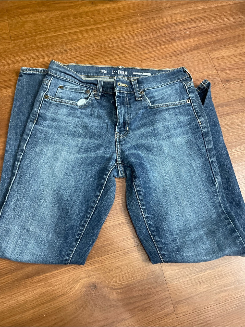 urban pipeline Men's Blue Slim Straight Jeans